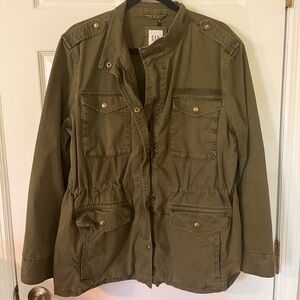Olive Green Gap Utility Jacket
